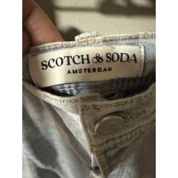 Scotch & Soda light wash The Sky wide leg jeans size 14/32 - Picture 4 of 8